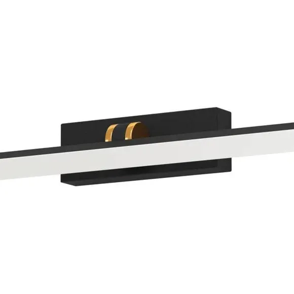 LED Mirror Ceiling Light - Black, Plastic