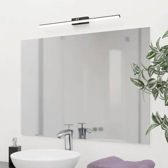 LED Mirror Ceiling Light - Black, Plastic image