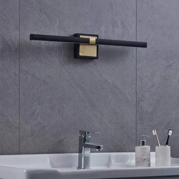LED Mirror Wall Light - Black, Steel