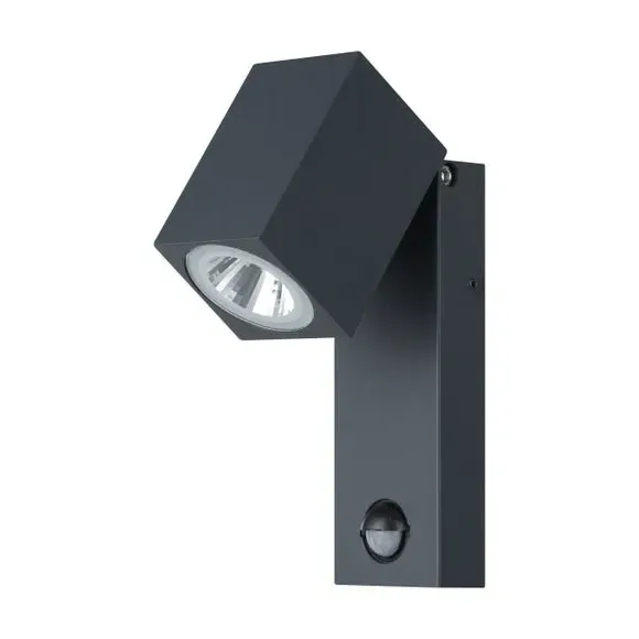 LED Outdoor Wall Light with Sensor - Grey, Aluminium image