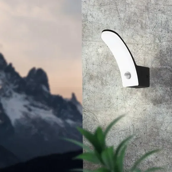 LED Sensor Wall Light - Black, Aluminium image