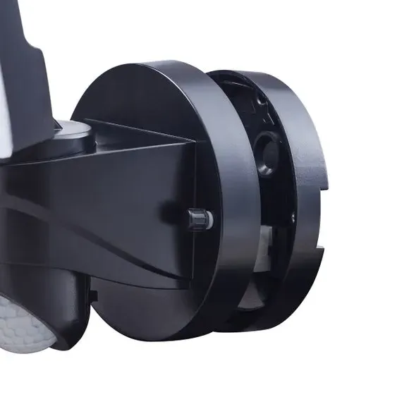 LED Sensor Wall Spotlight - Black, Plastic