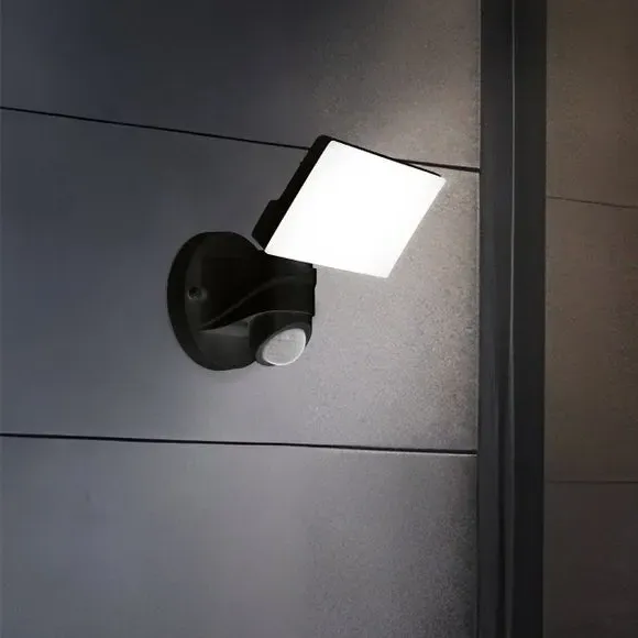 LED Sensor Wall Spotlight - Black, Plastic image