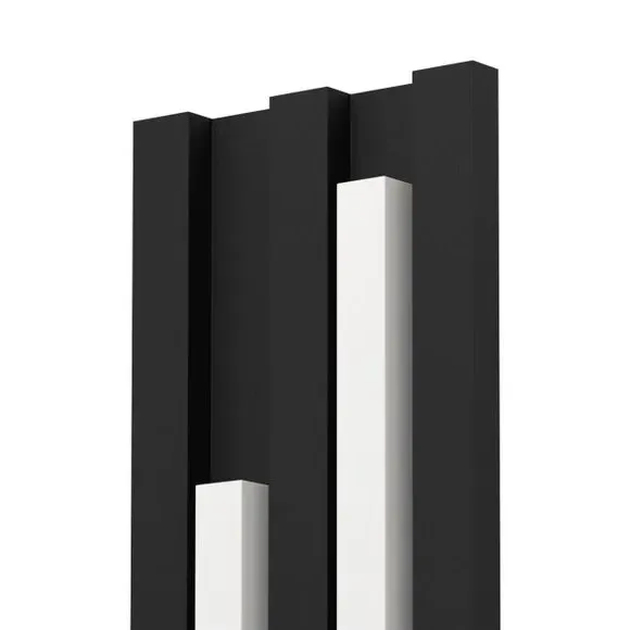 LED Wall Light Indoor Outdoor - Black, Metal