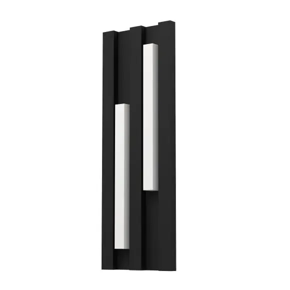 LED Wall Light Indoor Outdoor - Black, Metal