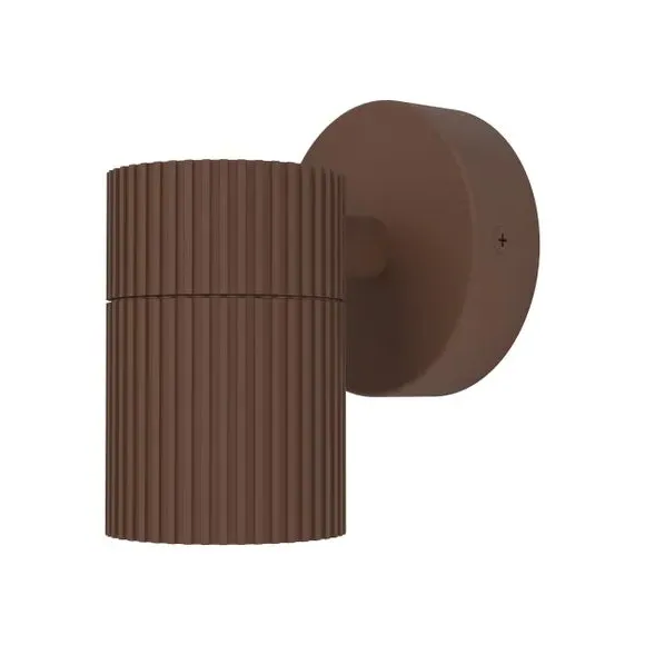 Modern Outdoor Wall Light - Brown, Aluminium image