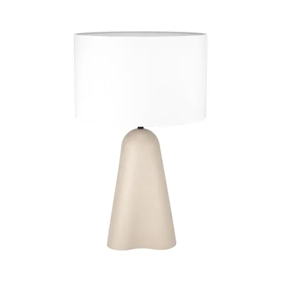 Modern Table Lamp - Cream, Fabric image