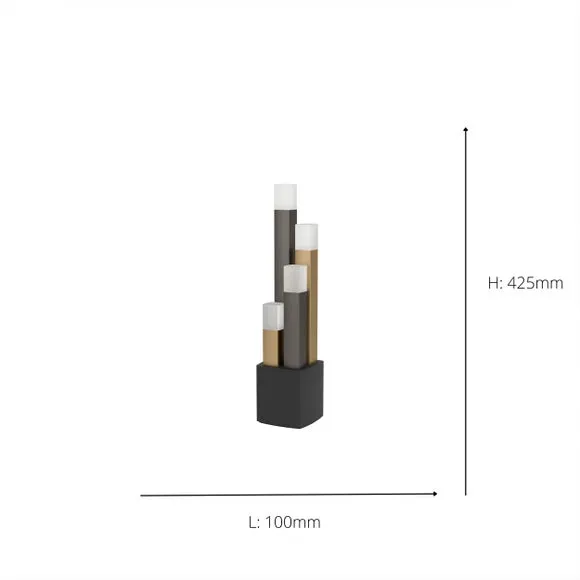Modern Table Lamp with LED - Black, Aluminium