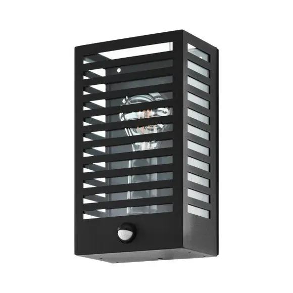 Outdoor Sensor Wall Light - Black, Metal