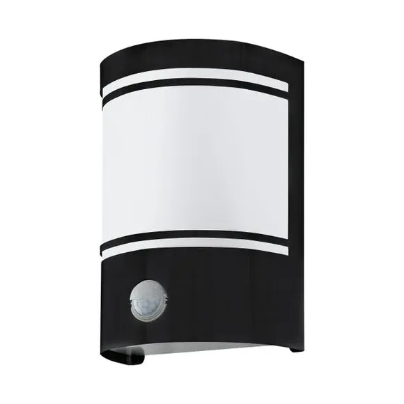 Outdoor Sensor Wall Light - Black, Steel