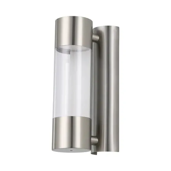 Outdoor Wall Light with LED - Silver, Steel