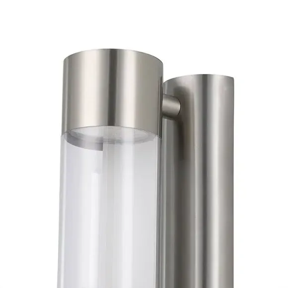Outdoor Wall Light with LED - Silver, Steel
