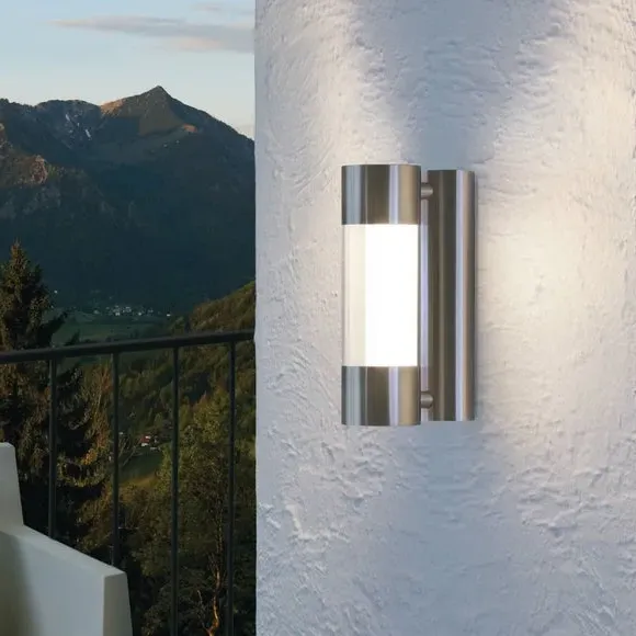 Outdoor Wall Light with LED - Silver, Steel image