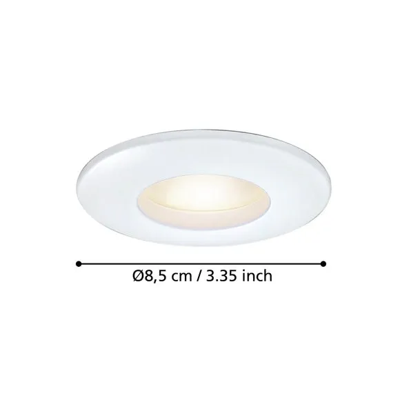 Recessed Ceiling Light IP65 - White, Aluminum