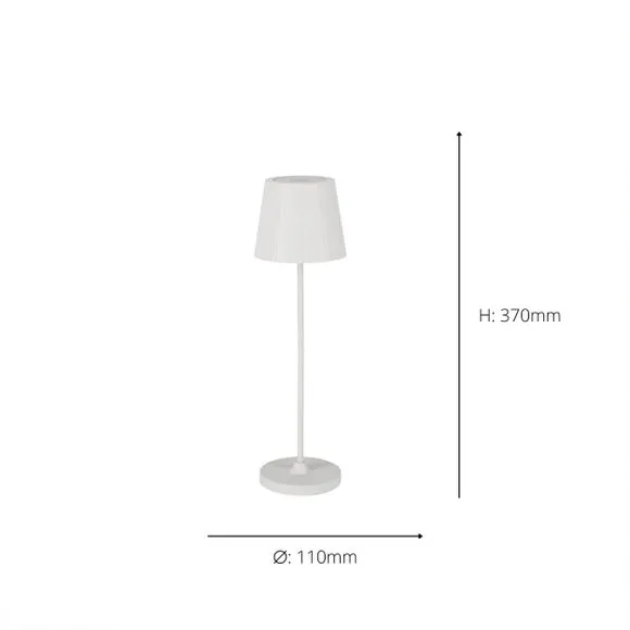 Rechargeable LED Table Lamp - White