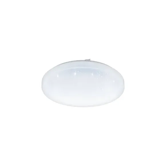 Round Flush Ceiling Light LED - White, Steel