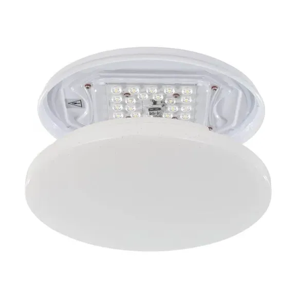 Round LED Ceiling Light Crystal Effect - White