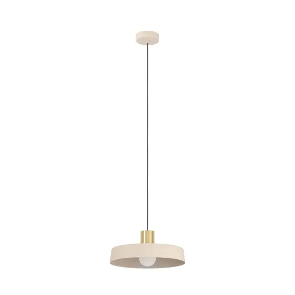 Round Pendant Light Height Adjustable - Brass, Steel