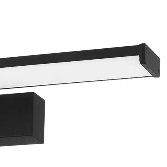 Slim Bar Wall Light with LED - Black