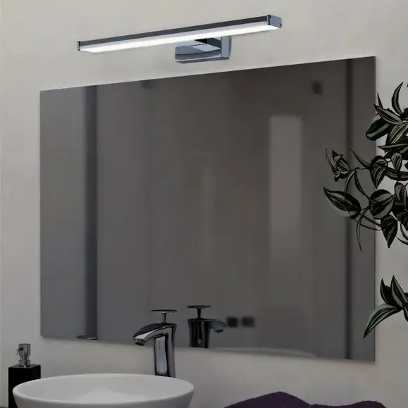 Slim Bar Wall Light with LED - Silver