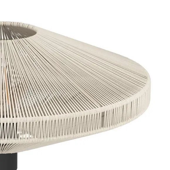 Table Lamp with Fabric Shade - Black, Steel