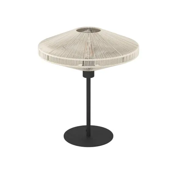 Table Lamp with Fabric Shade - Black, Steel