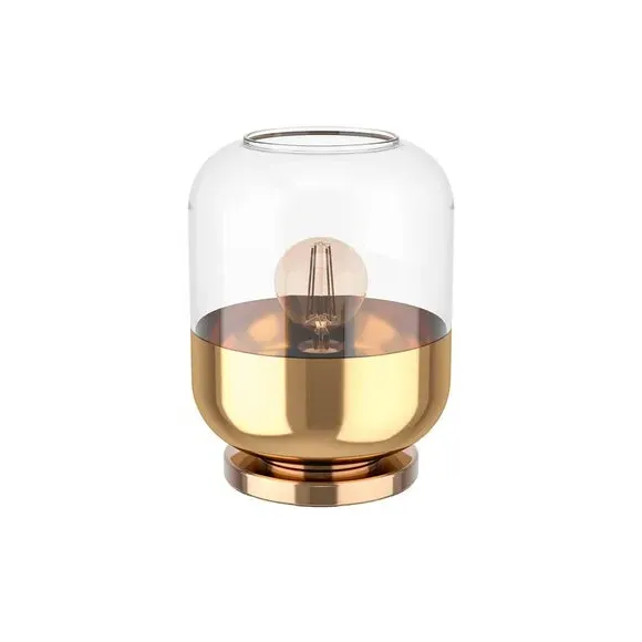 Table Lamp with In-Line Switch - Gold, Glass
