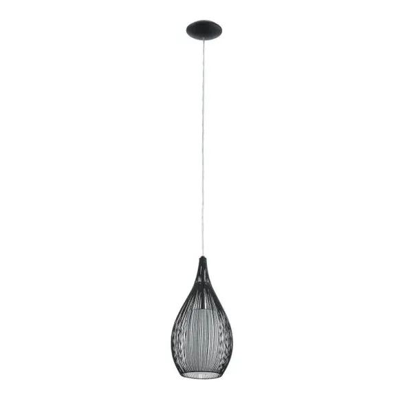 Teardrop Pendant Light Adjustable - Black, Wire