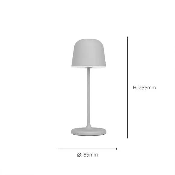 Touch Dimmable LED Table Lamp - Grey