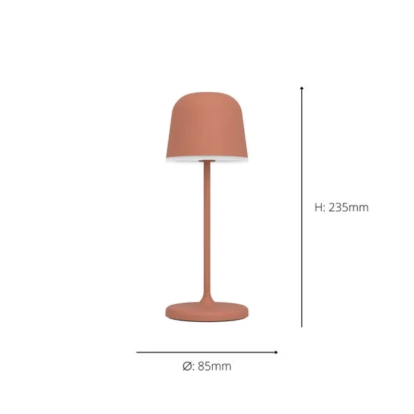 Touch Dimmable LED Table Lamp - Red