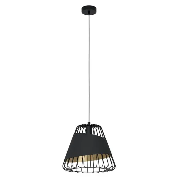 Wireframe Pendant Light - Black, Metal