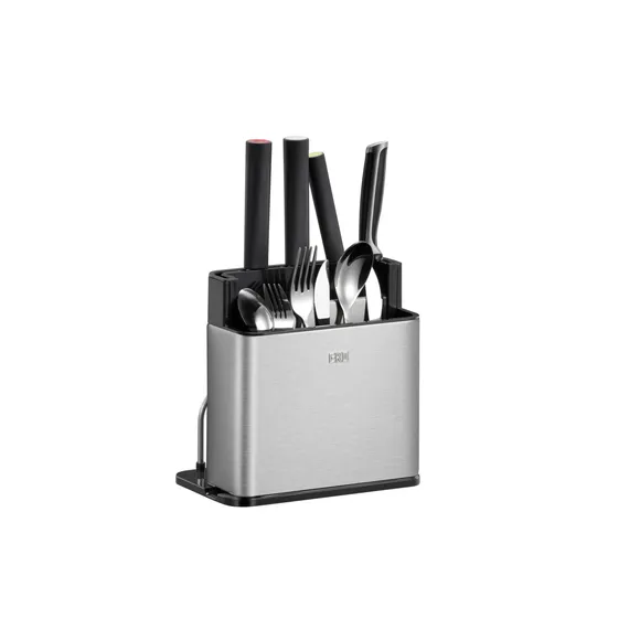 Counter Organiser with Dividers - Stainless Steel