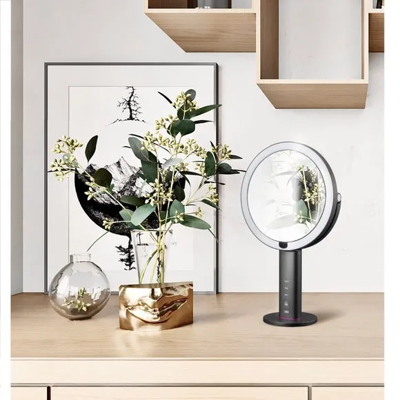 Dual Sided LED Mirror with Sensor - Dark Grey