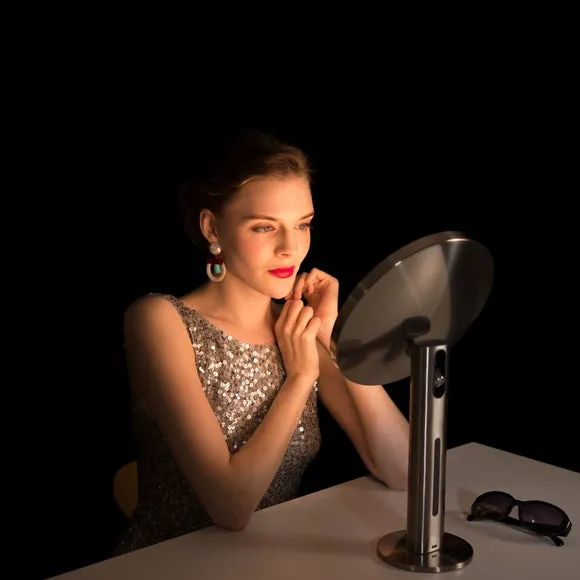 LED Sensor Dressing Table Mirror - Steel