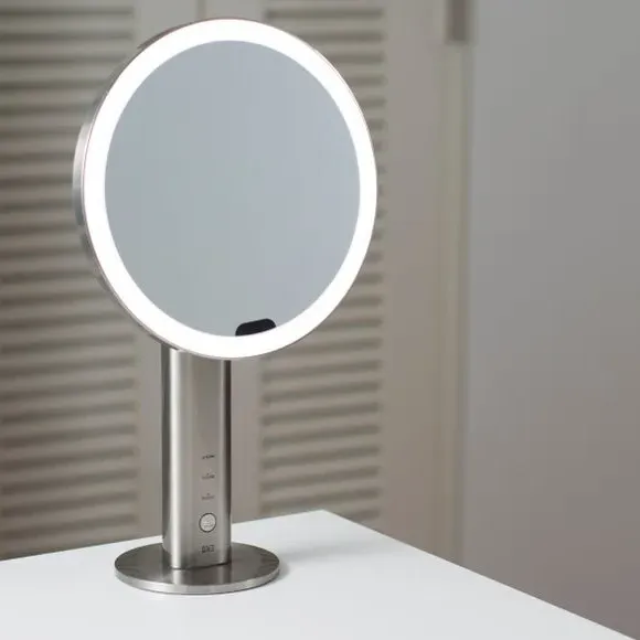 LED Sensor Dressing Table Mirror - Steel image