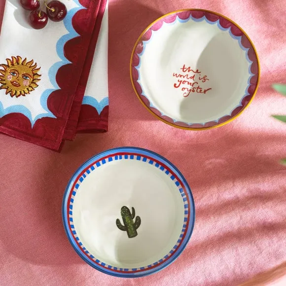 Set of 2 Nibble Bowls - White, Stoneware image