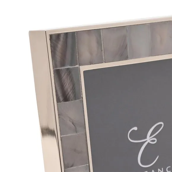 Photo Frame with Mother of Pearl - Grey