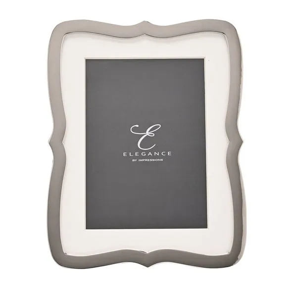 Wavy Edged Photo Frame - Silver