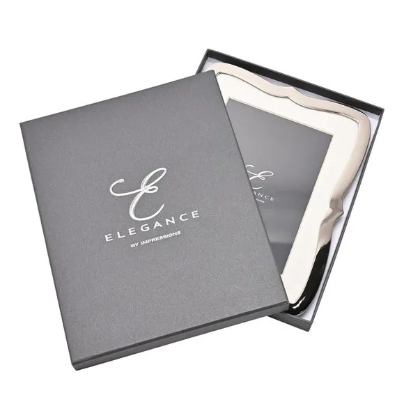 Wavy Edged Photo Frame - Silver
