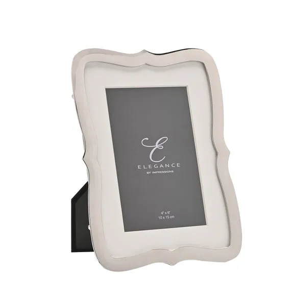 Wavy Edged Photo Frame - Silver image