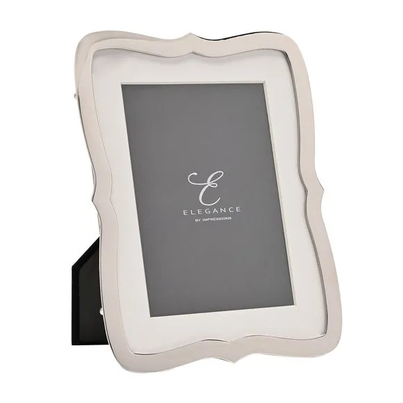 Wavy Edged Photo Frame - Silver