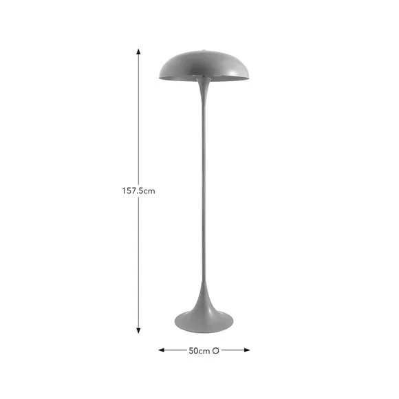 2-Light Floor Lamp Industrial Design - Orange