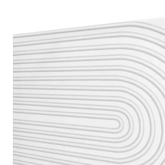 2-Panel Wall Art with Raised Pattern - White Canvas