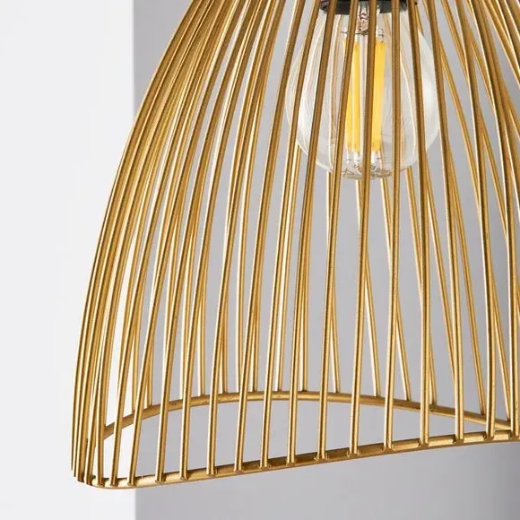 3-Light Cluster Ceiling Light - Gold, Metal