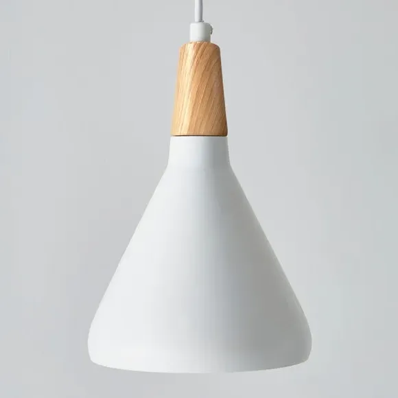 3-Light Diner Ceiling Light - White, Metal