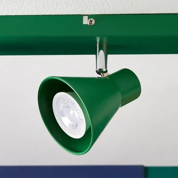 4-Light Adjustable Spotlight - Green