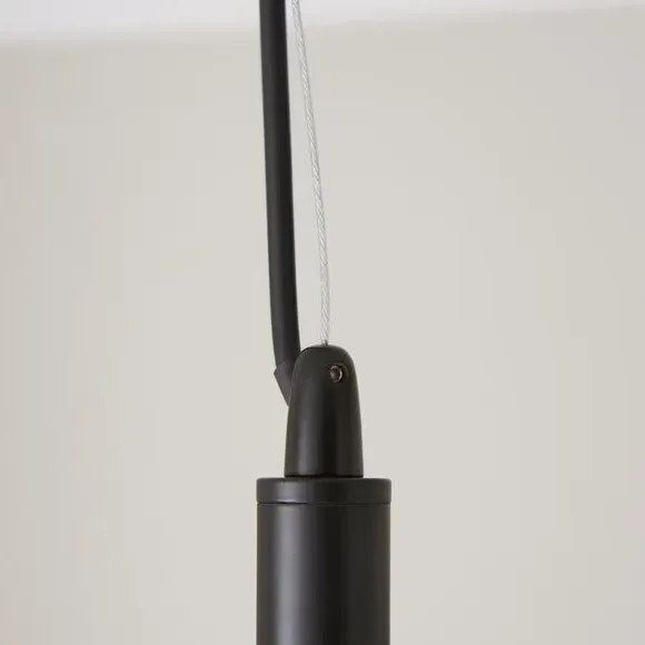 6-Light Semi Flush Ceiling Light - Black