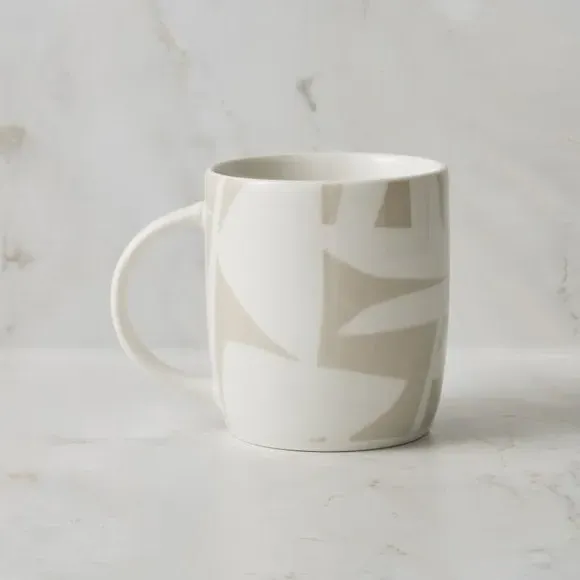 Abstract Design Mug - Natural, Porcelain image