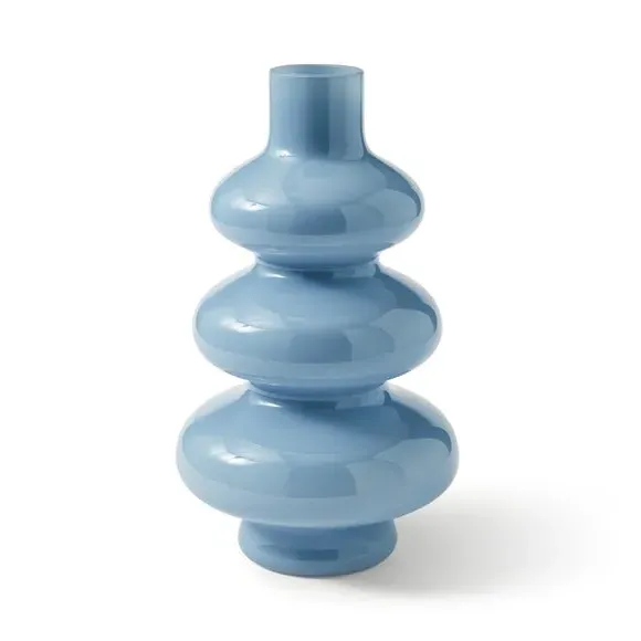 Abstract Glass Vase - Blue