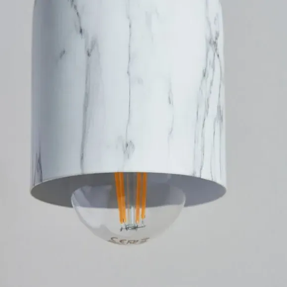 Adjustable Pendant Light - White, Metal